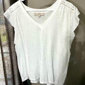 Loft flutter sleeve tshirt